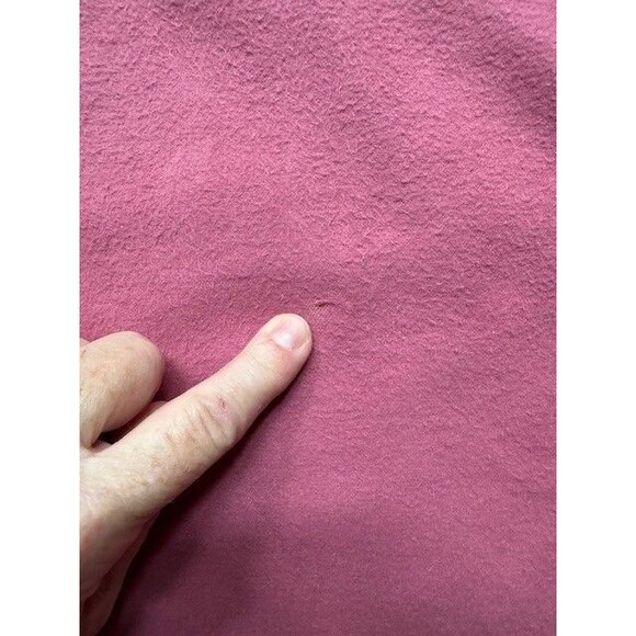 LL Bean Shirt Long Sleeve Button Up Chamois Cloth 100% Cotton Size 18 Dusty Rose - Picture 7 of 12